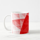 Rode abstracte patroon koffiemok (Links)