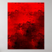Rode Abstracte Poster (Voorkant)