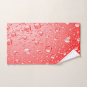 Rode Abstracte regendruppels Bad Handdoek (Handdoek)