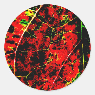 Rode Abstracte Stickers