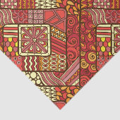 Rode abstracte tribale aztec patroon tissuepapier (Detail)