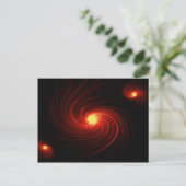 Rode abstracte zwijn briefkaart (Staand voorkant)