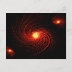 Rode abstracte zwijn briefkaart