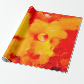 Rode abstractie cadeaupapier (Uitgerold)