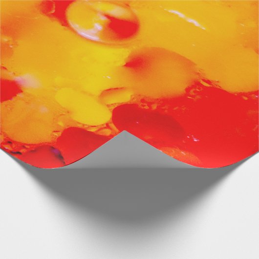 Rode abstractie cadeaupapier (Hoek)