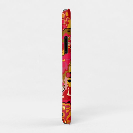 Rode ABSTRACTIE - Mozaïek Case-Mate iPhone Case (Achterkant/rechts)