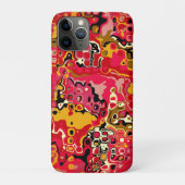 Rode ABSTRACTIE - Mozaïek Case-Mate iPhone Case (Achterkant)