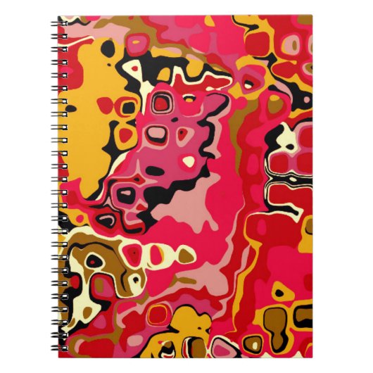 Rode ABSTRACTIE - Mozaïek Notitieboek (Voorkant)