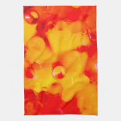 Rode abstractie theedoek (Verticaal)