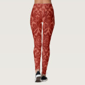 Rode Acanthus  Leggings (Achterkant)