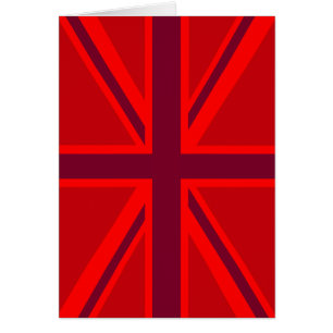 Rode accent Union Jack-ontwerp