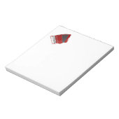 Rode Accordeon Notitieblok (Linkerzijde)