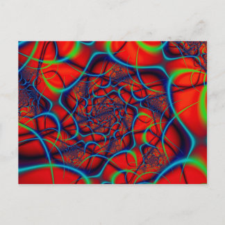 Rode achtergrond briefkaart