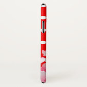 Rode achtergrond en polka stippenpatroon Case-Mate iPhone case (Achterkant / rechts)