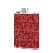 Rode achtergrond heupfles (Links)