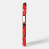 Rode Achtergrond Kerst Decoratiepatroon Case-Mate iPhone Case (Achterkant / Rechts)