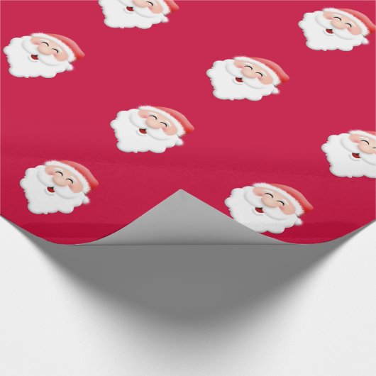 Rode achtergrond kerstkerstkerstkerstkerstkerstmis cadeaupapier (Hoek)