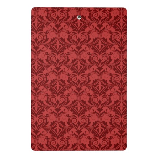 Rode achtergrond mini klembord (Achterkant)