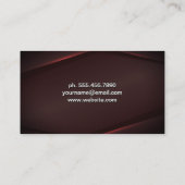 Rode achtergrond rood gloed Abstract Visitekaartje (Achterkant)