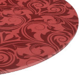 Rode achtergrond snijplank (Hoek)