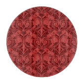 Rode achtergrond snijplank (Voorkant)