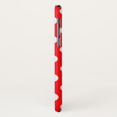 Rode Achtergrond Witte Polka Dot Case-Mate iPhone Case (Achterkant/links)