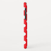 Rode Achtergrond Witte Polka Dot Case-Mate iPhone Case (Achterkant/links)
