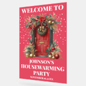 Rode Acryl Housewarming Party Welkomstbord Bord (Hoek)