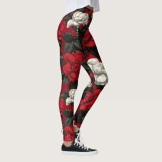 Rode actieve wear tuinbloemen accent cadeaus voor leggings