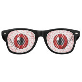 Rode Aderen Vampier Ogen Halloween Party Kostuum Retro Zonnebril (Voorkant)