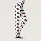 Rode Admiraal Vlinder Patroon Legging (Rechts)
