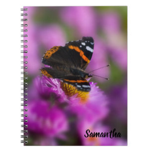 Rode Admiraalvlinder Spiraal notebook Notitieboek