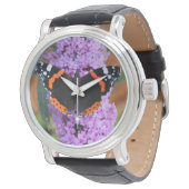 Rode Admiraalvlinder Watch Horloge (Gekanteld)