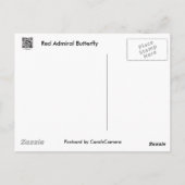 Rode admirale vlinder op Beach Coordinating Items Briefkaart (Achterkant)