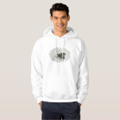 Rode admirale vlinder op Beach Coordinating Items Hoodie (Voorkant volledig)