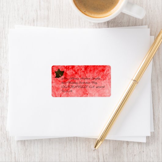  rode Adresetiketten Etiket (Insitu)