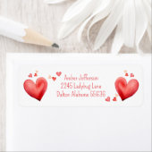 Rode Adresetiketten Etiket (Insitu)