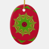 Rode Afrikaanse etnische stammen Keramisch Ornament (Voorkant)