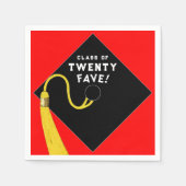 Rode Afstuderen 2025 Servet (Voorkant)