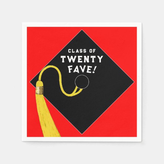 Rode Afstuderen 2025 Servet (Voorkant)