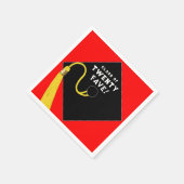 Rode Afstuderen 2025 Servet (Hoek)