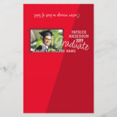 Rode Afstuderen DIY Snoep Bar Wrapper Flyer (Voorkant)