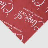 Rode Afstuderen Klasse van Aangepast jaar en tekst Tissuepapier (Detail)