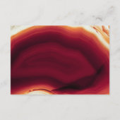 Rode agaat slice geode bruiloft details insert kaa informatiekaartje (Achterkant)