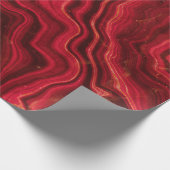Rode-agaatmarmer Cadeaupapier (Hoek)