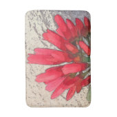 Rode Agave Bloemen Badmat (Voorkant Verticaal)