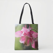 Rode akelei bloem close-up  tote bag (Voorkant)