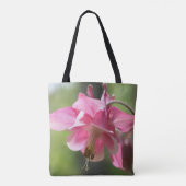 Rode akelei bloem close-up  tote bag (Achterkant)