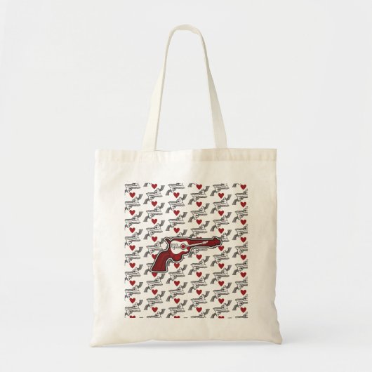 Rode akoestische stamol tot tote bag (Voorkant)