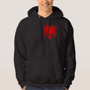 Rode Albanese adelaar Hoodie